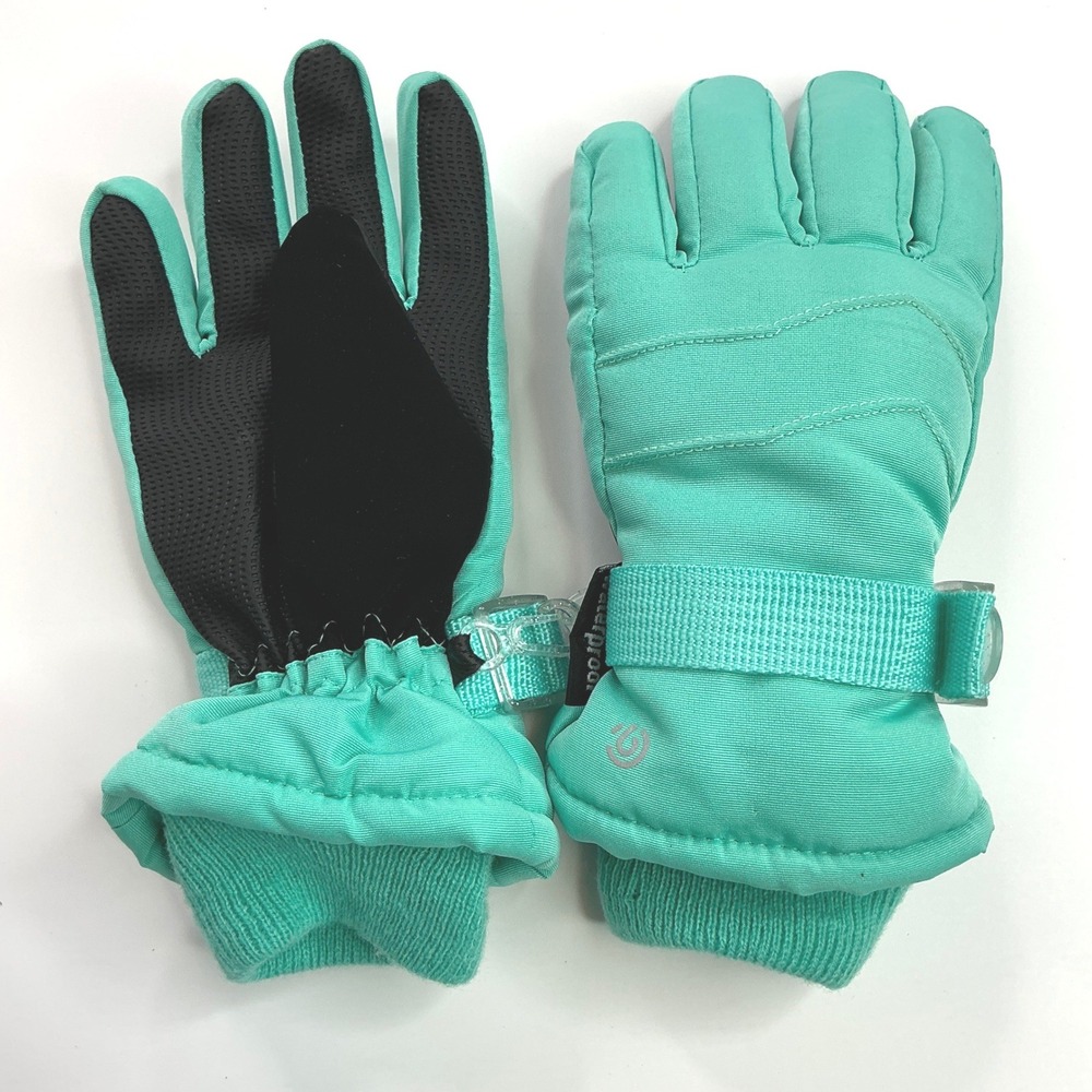 C9 Champion Teal Snow Gloves Kids 4/7 3M Thinsulate Insulated Winter Mittens